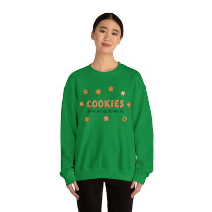 “Cookies: They're Not Just for Christmas” Gildan 18000 Unisex Heavy Blend™ Crewneck Sweatshirt