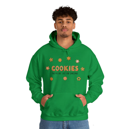 “Cookies: They're Not Just for Christmas” Gildan 18500 Unisex Heavy Blend™ Hooded Sweatshirt