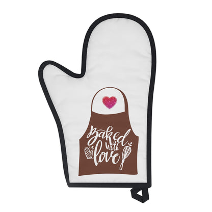 “Baked with Love” Apron image - Oven Mitt