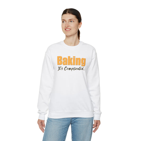 “Baking: It's Complicated...” Gildan 18000 Unisex Heavy Blend™ Crewneck Sweatshirt