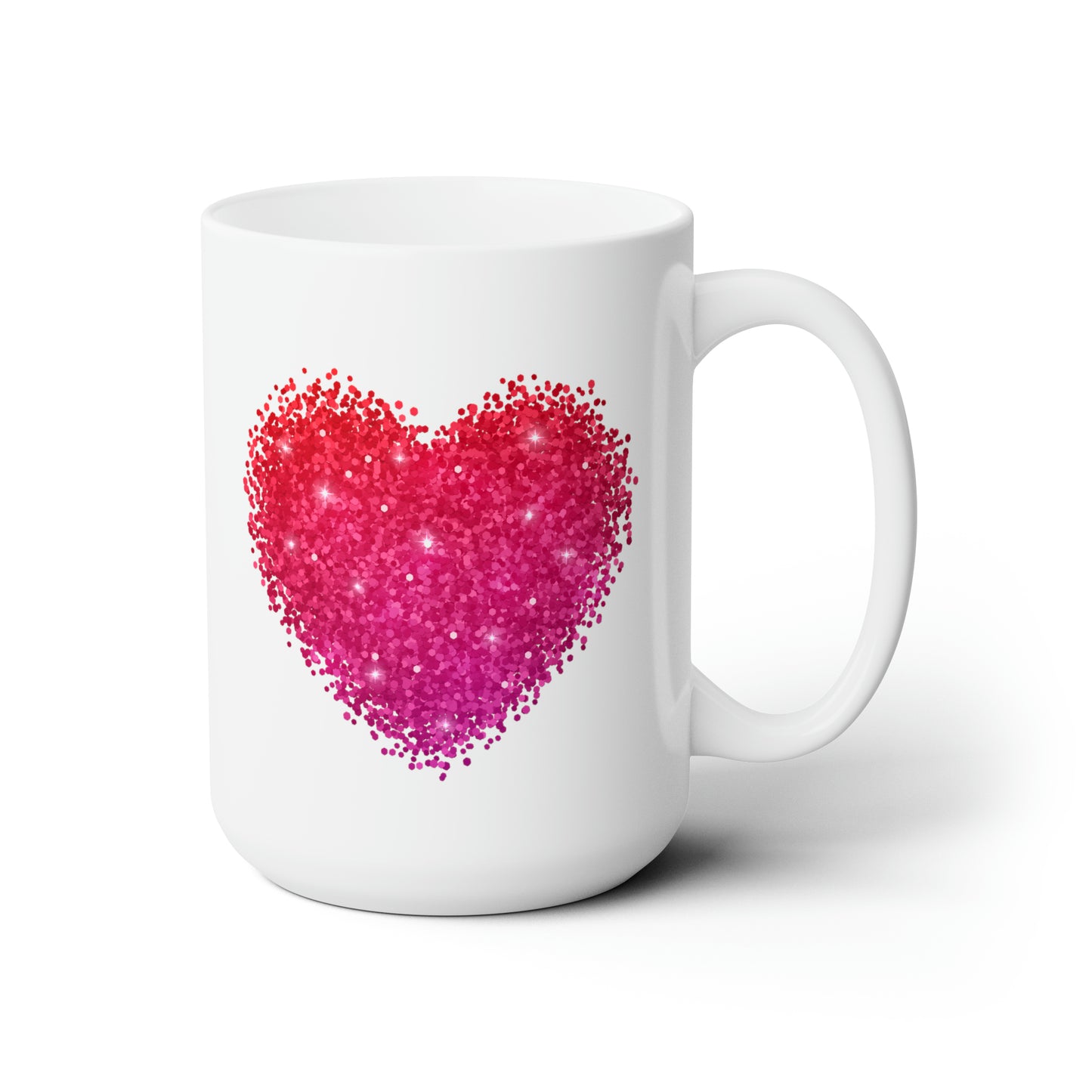 “Baked With Love” Apron & Heart images - Two-Sided Glossy White Ceramic Mug 15oz