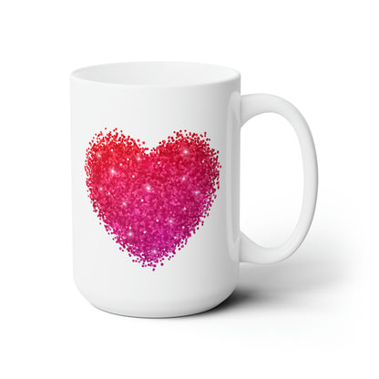 “Baked With Love” Apron & Heart images - Two-Sided Glossy White Ceramic Mug 15oz
