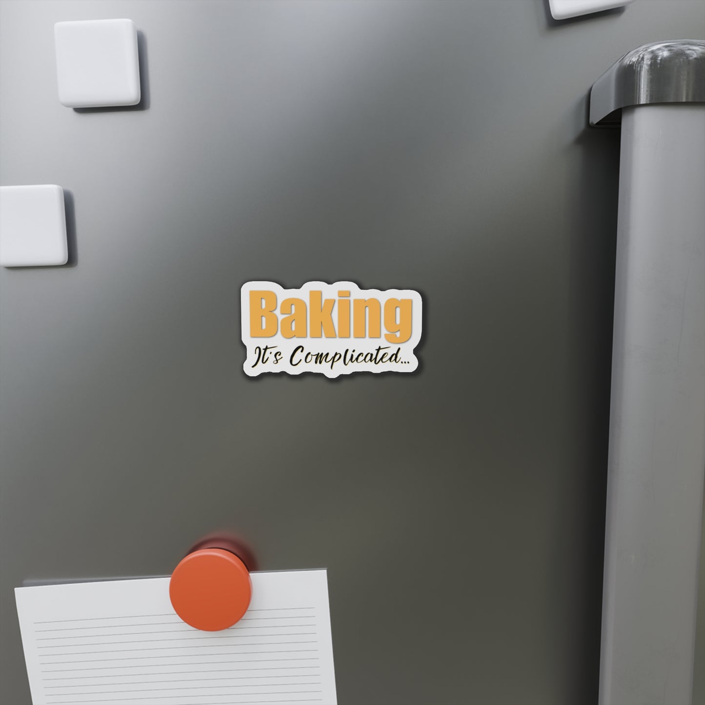 "Baking: It's Complicated” Die-Cut Magnets