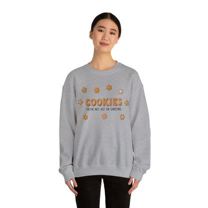 “Cookies: They're Not Just for Christmas” Gildan 18000 Unisex Heavy Blend™ Crewneck Sweatshirt