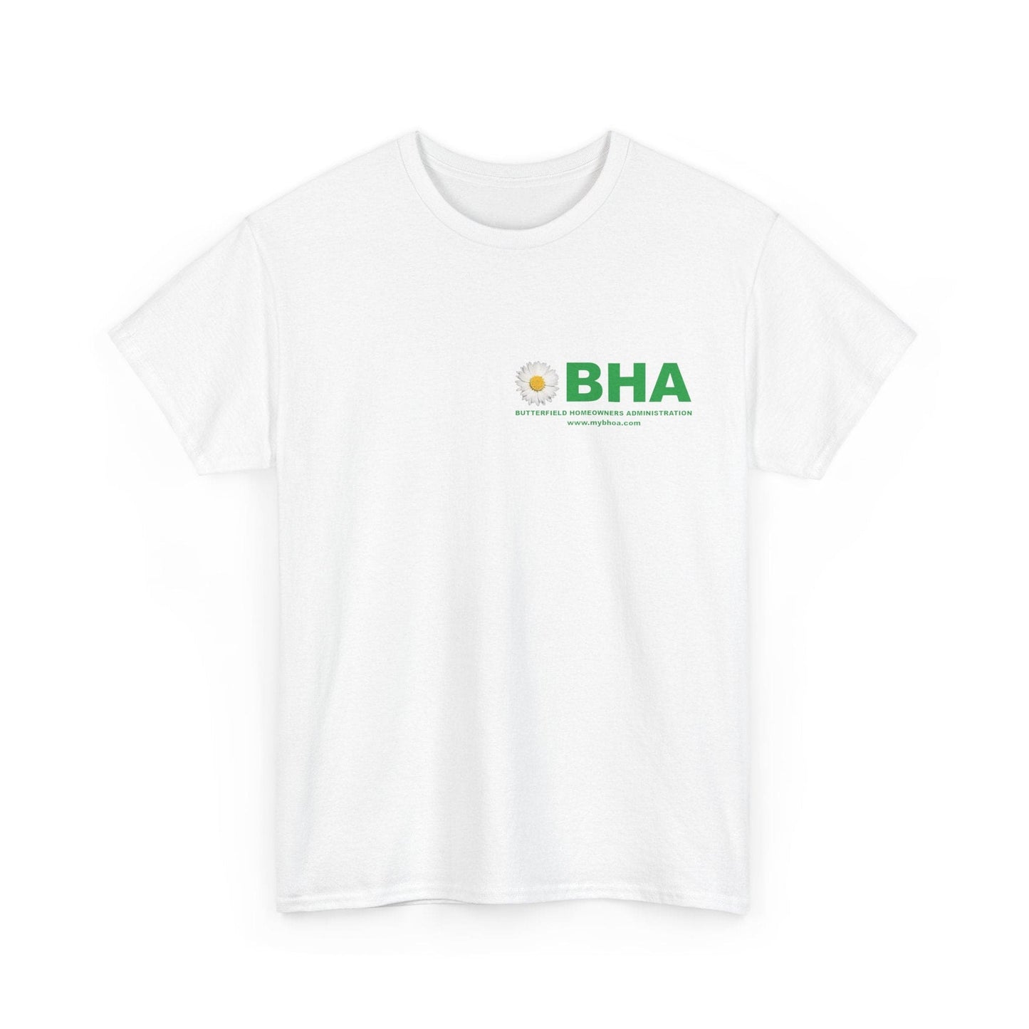 BHA Unisex Heavy Cotton Tee - Minimalist Eco-Friendly Design