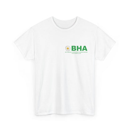 BHA Unisex Heavy Cotton Tee - Minimalist Eco-Friendly Design